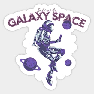 Astronaut - Infinite Galaxy Space Sticker